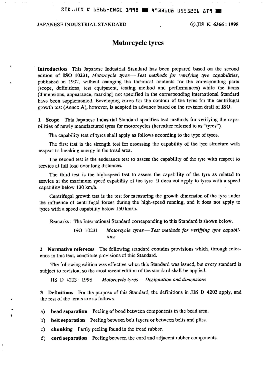 JIS K 6366 - 1998      Motorcycle Tyres.pdf_第3页