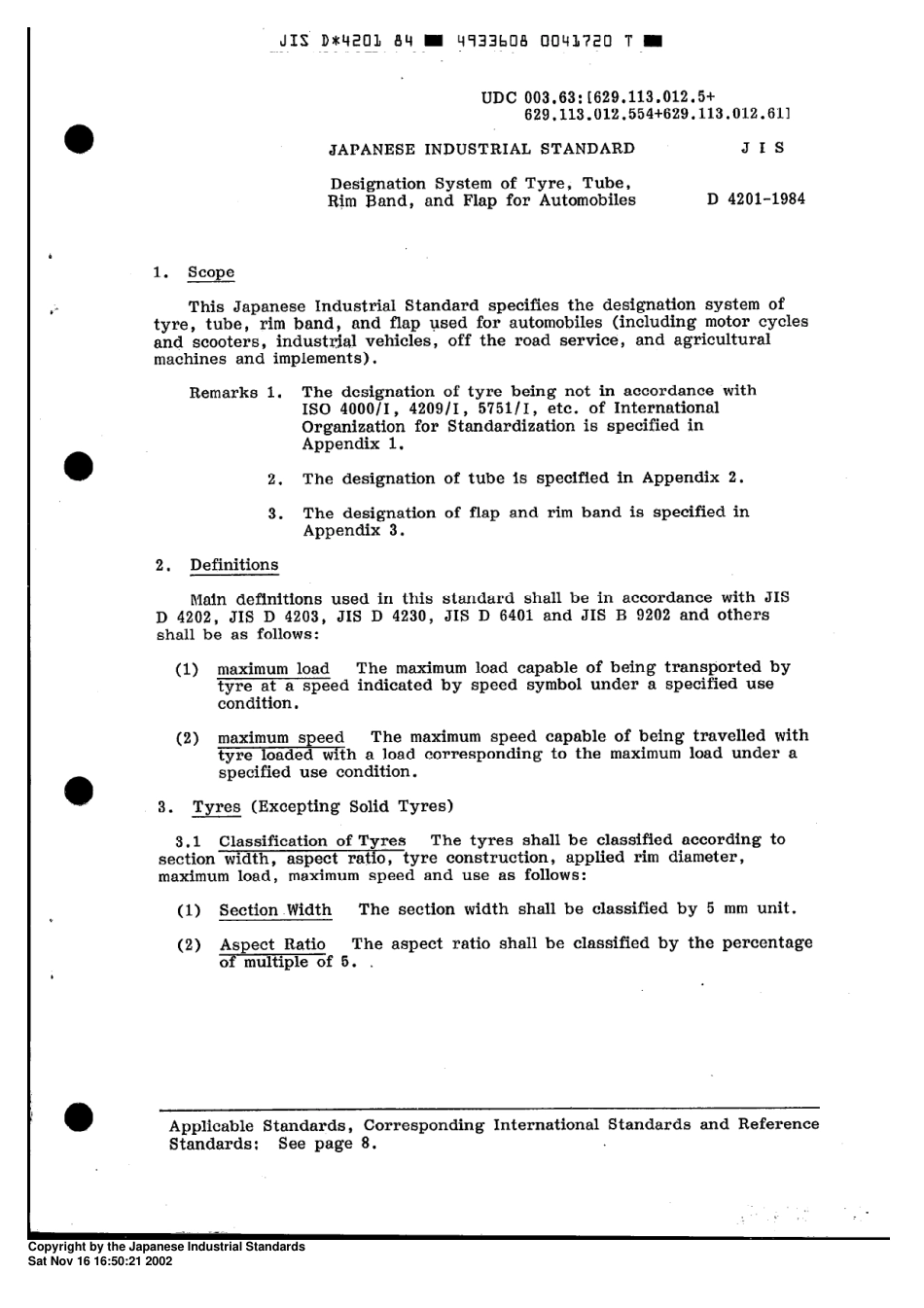 JIS_D4201_1984_Designation_System_of_Tyre,_tube,rim_Band_and_Flap.pdf_第3页