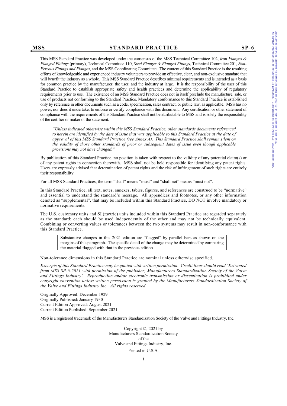 MSS SP-6-2021 英文版 管法兰以及阀门和管件端法兰的接触面标准精度.pdf_第2页