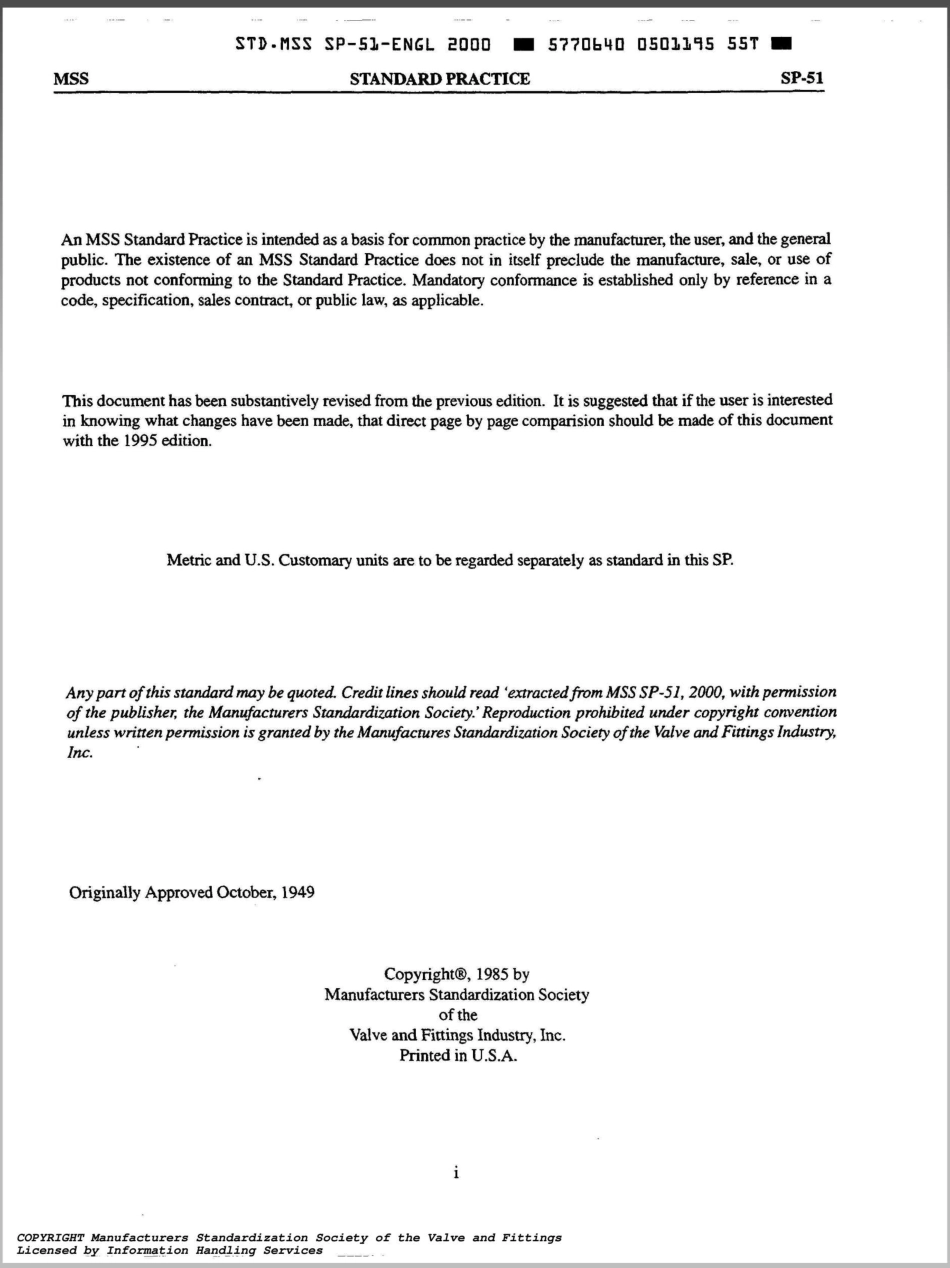 MSS SP-51-2000 Class 150LW Corrosion Resistant Flanges and Cast Flanged Fitt..pdf_第2页