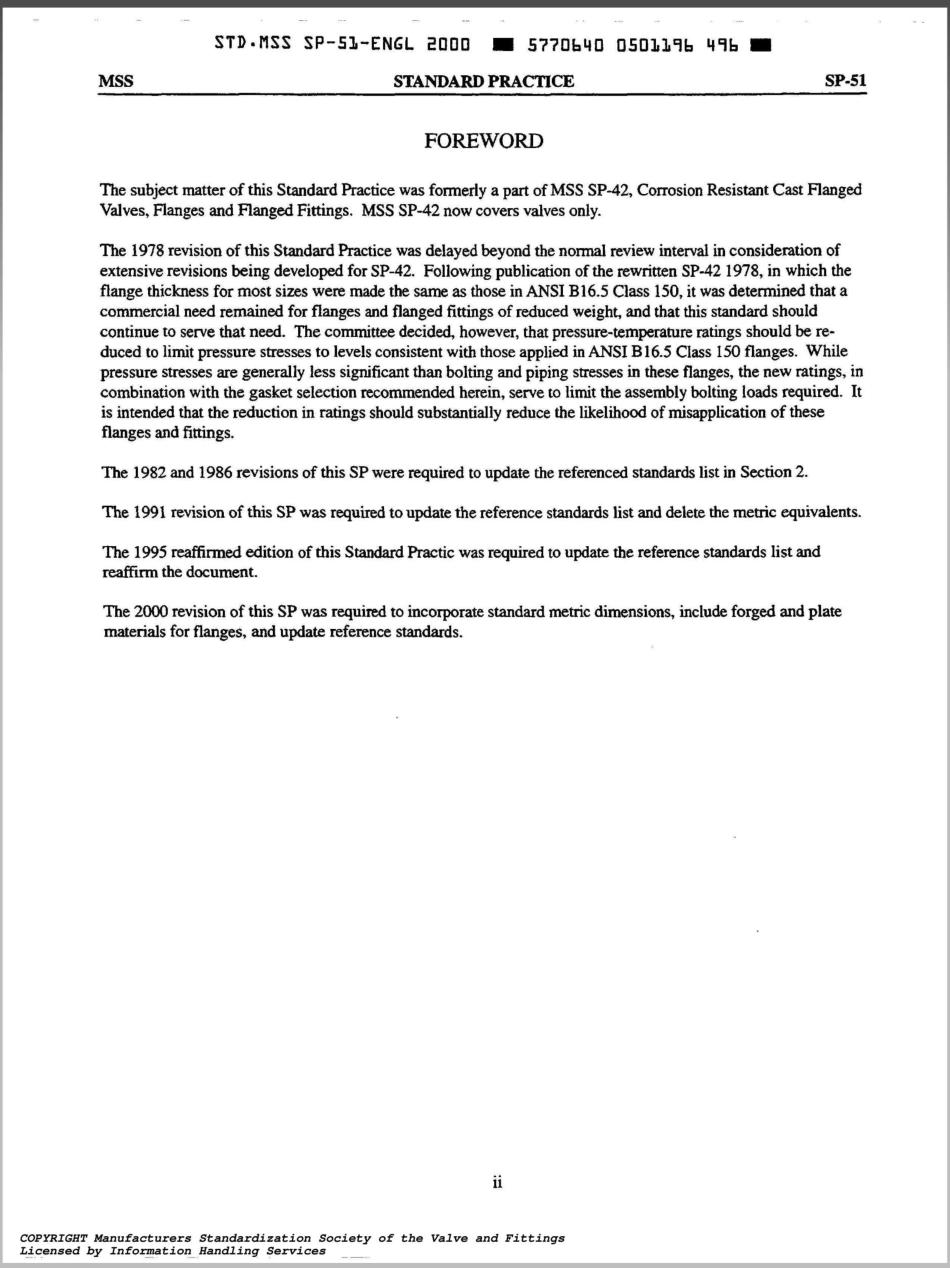 MSS SP-51-2000 Class 150LW Corrosion Resistant Flanges and Cast Flanged Fitt..pdf_第3页