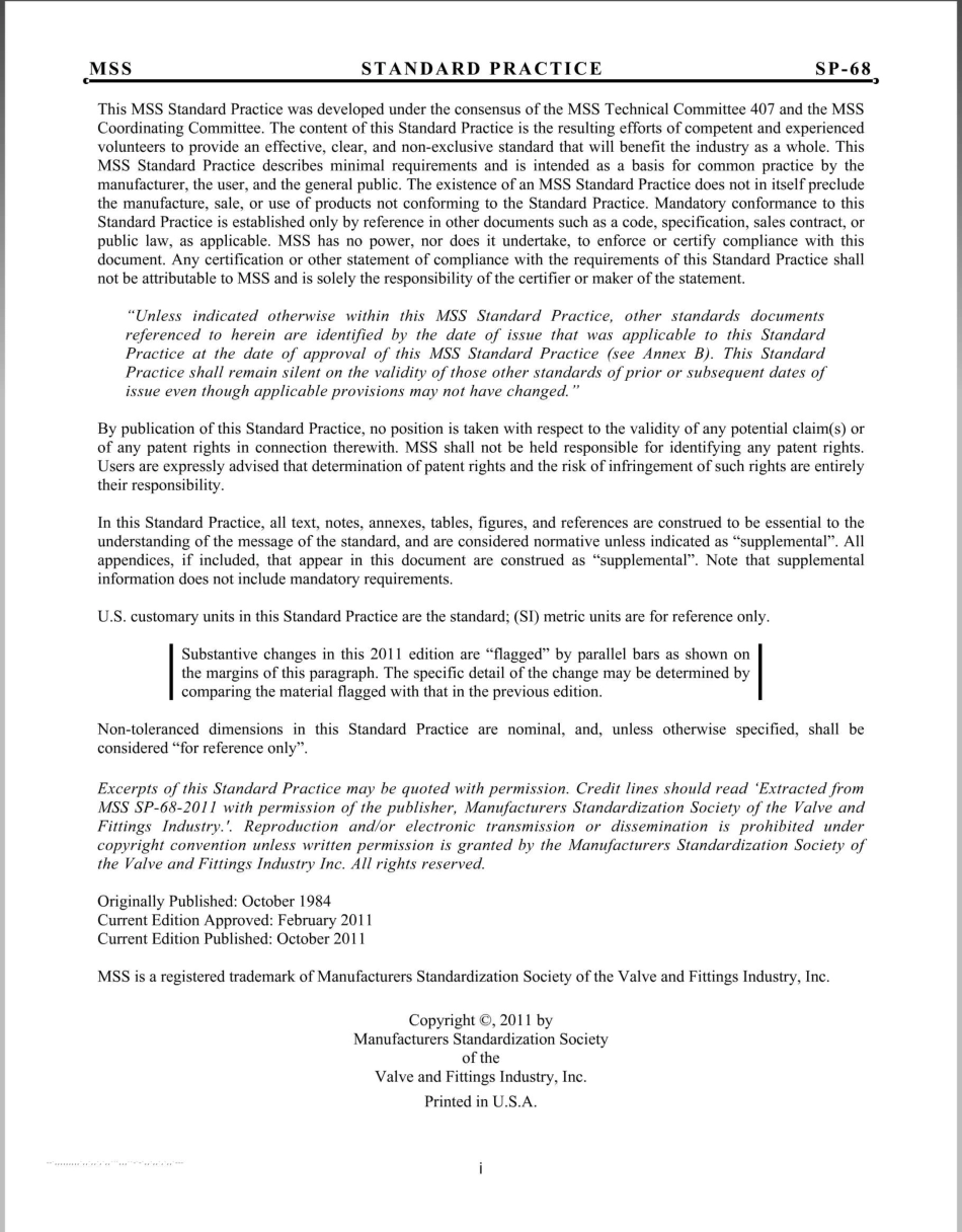 MSS SP-68-2011 High Pressure Butterfly Valves with Offset Design.pdf_第2页