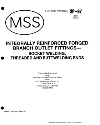 MSS SP-97-1995_INTEGRALLY REINFORCED FORGED BRANCH OUTLET FITTINGS-SOCKET WELDIN.pdf