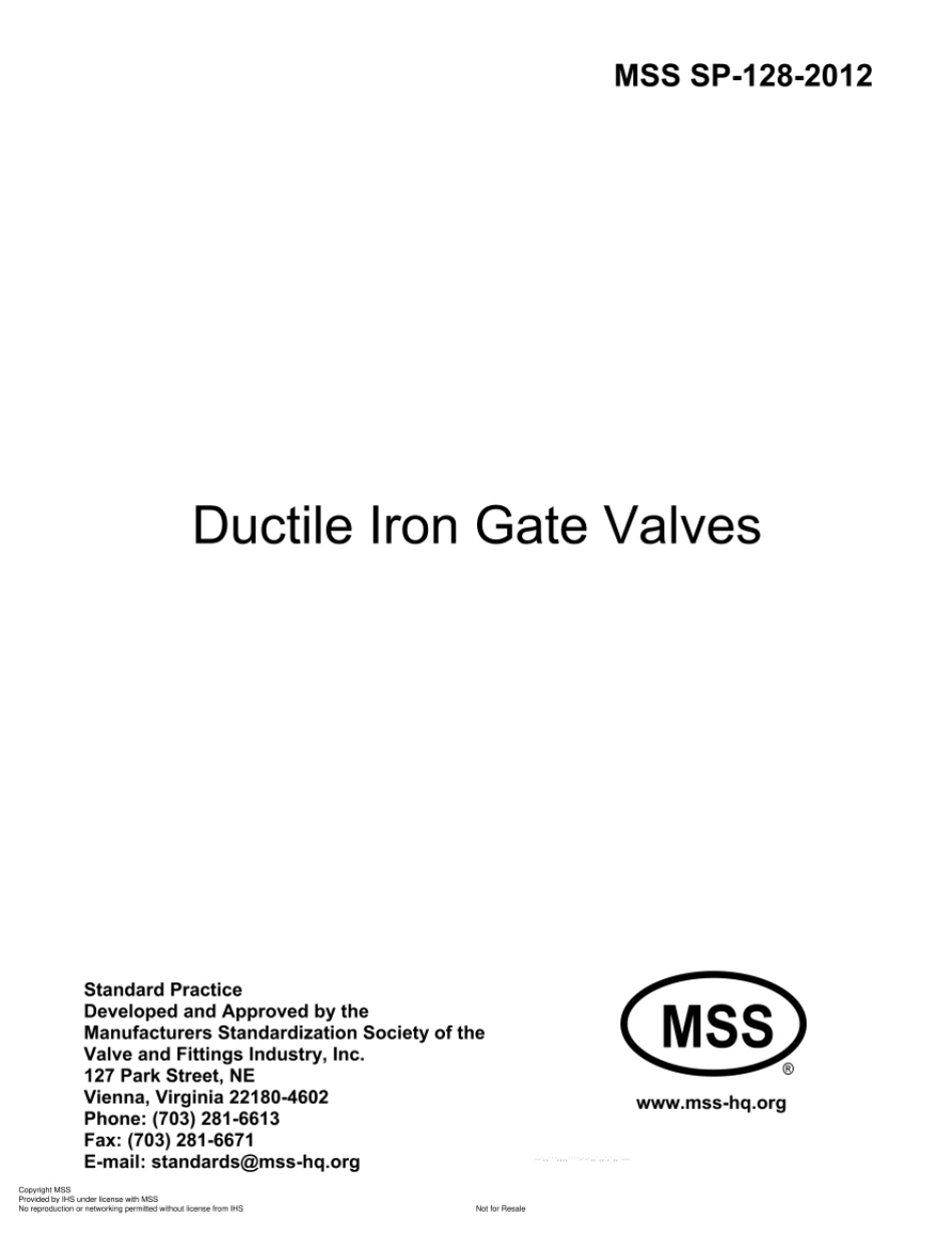 MSS SP-128-2012Ductile Iron Gate Valves.pdf_第1页