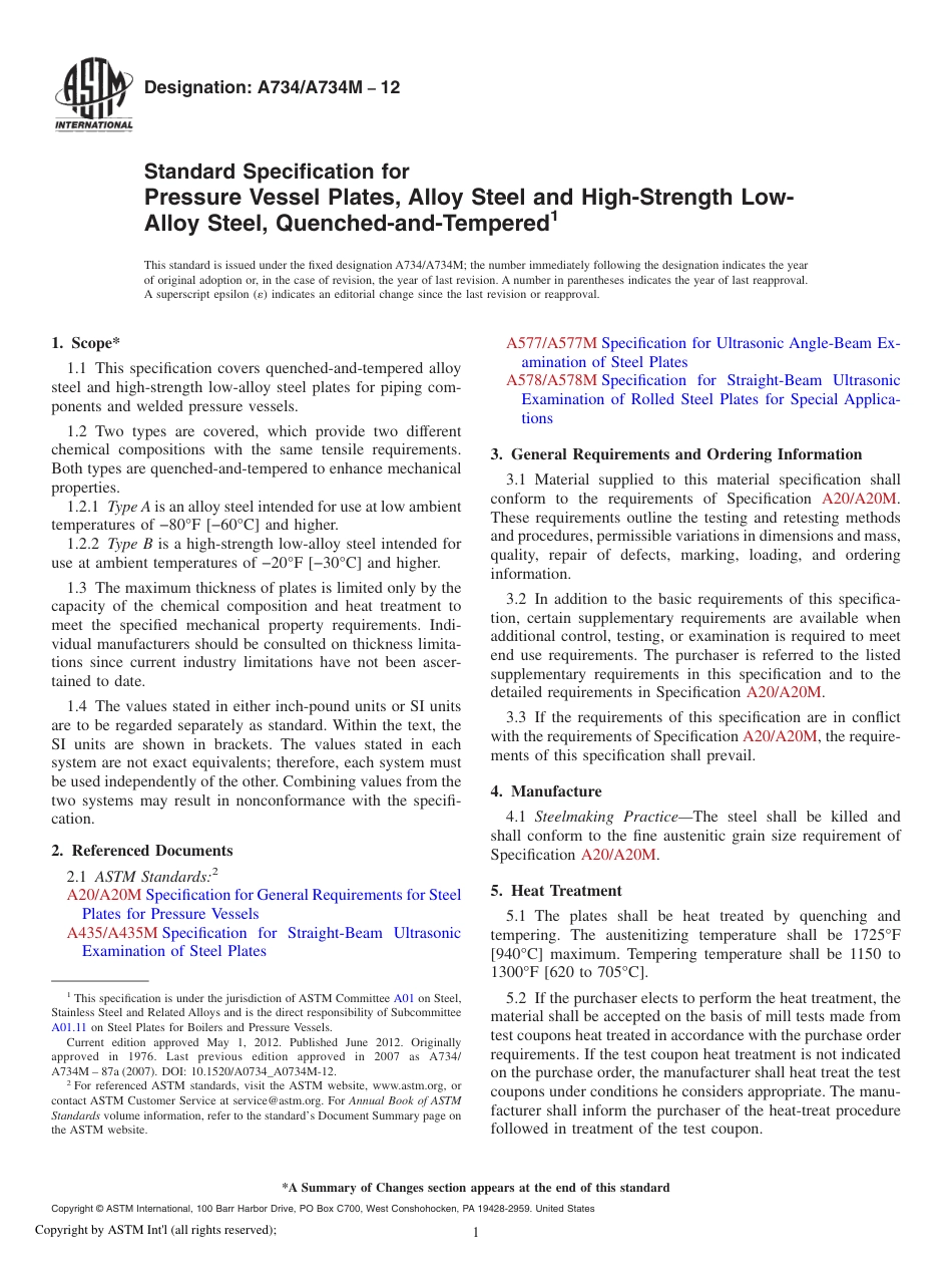 ASTM A734 - A 734M - 12.pdf_第1页