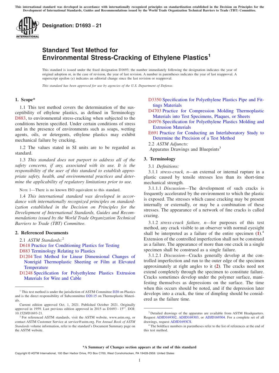 ASTM D1693 - 21.pdf_第1页