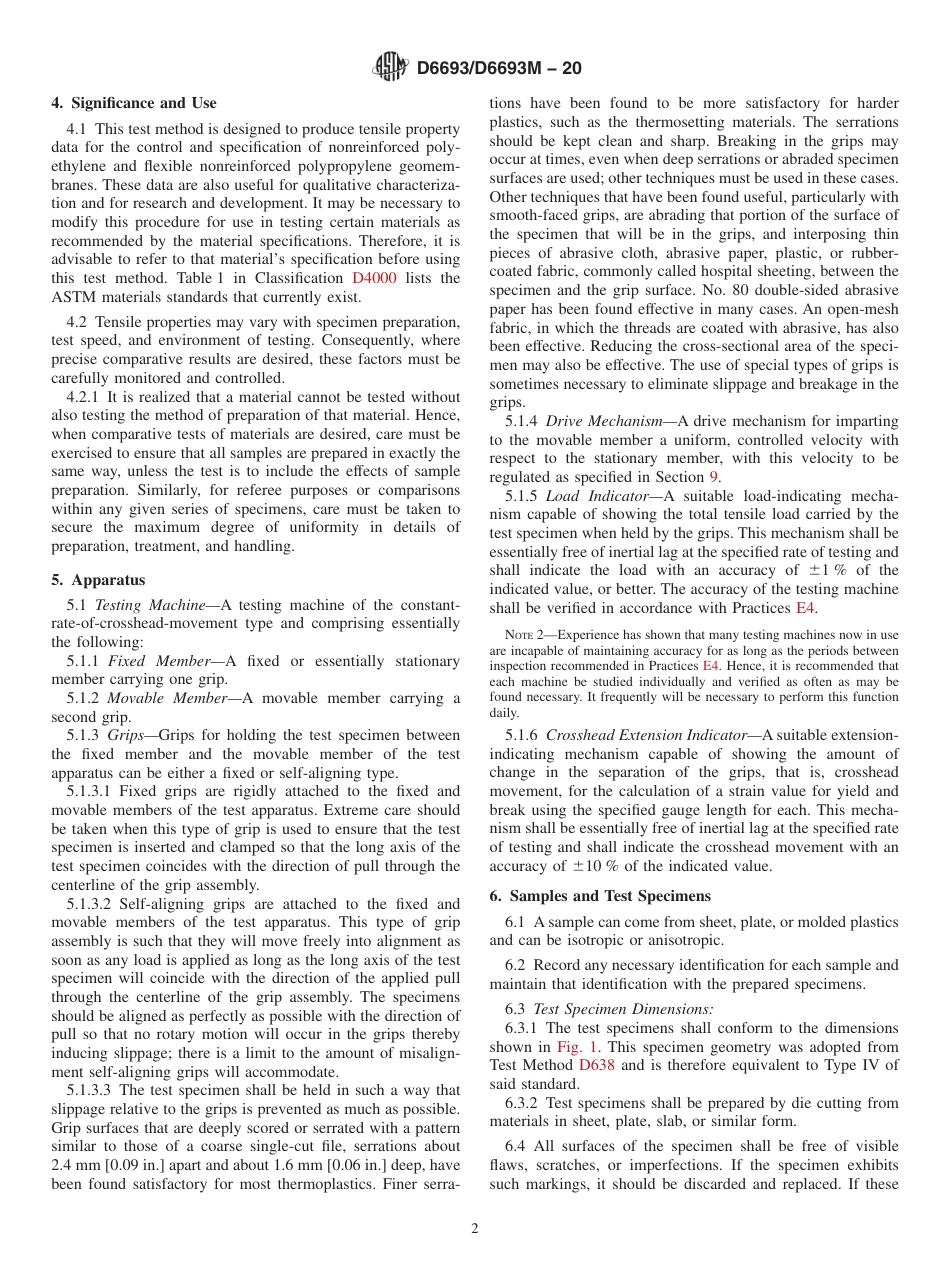 ASTM D6693 - D 6693M - 20.pdf_第2页