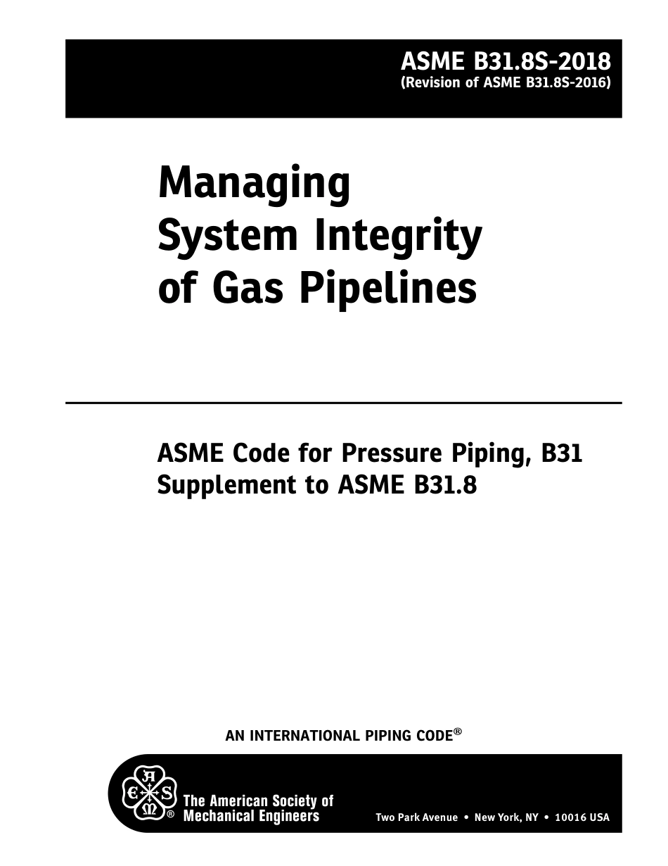 ASME B31.8S - 2018 Managing System Integrity of Gas Pipelines.pdf_第2页