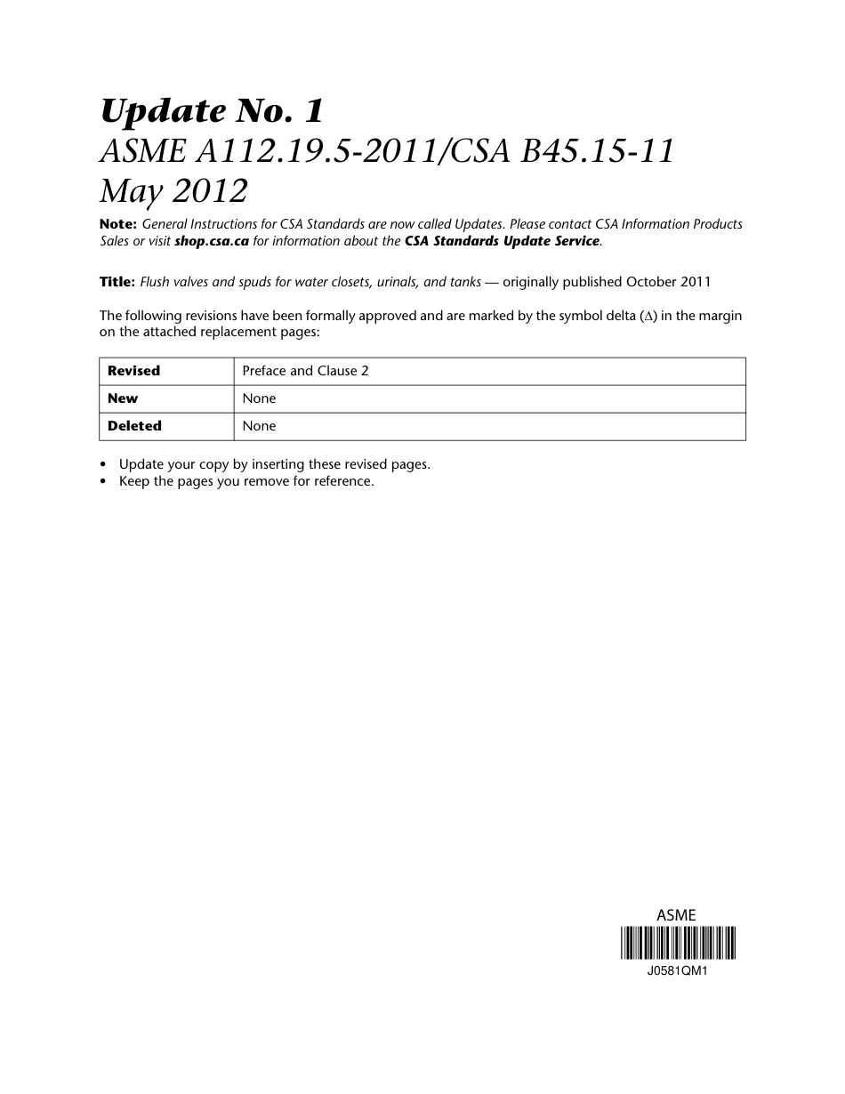ASME A112.19.5-2011+A1-2012 TRIM FOR WATER-CLOSET BOWLS, TANK AND URINALS.pdf_第1页