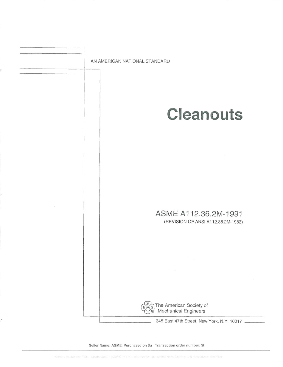 ASME A112.36.2M-1991 CLEANOUTS.pdf_第1页