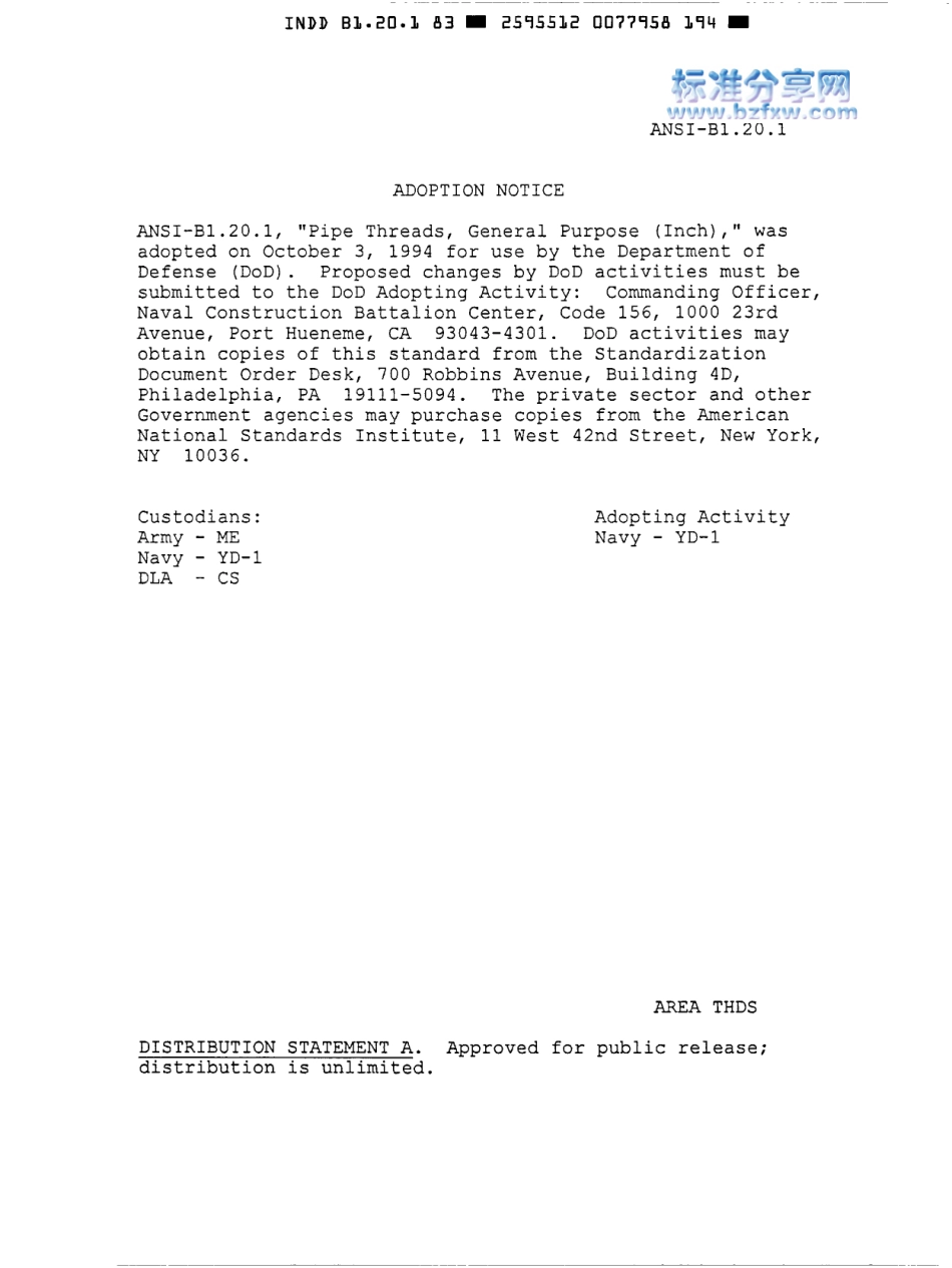 ASME B1.20.1-1983 PIPE THREAD - GENERAL PUROSE.pdf_第1页