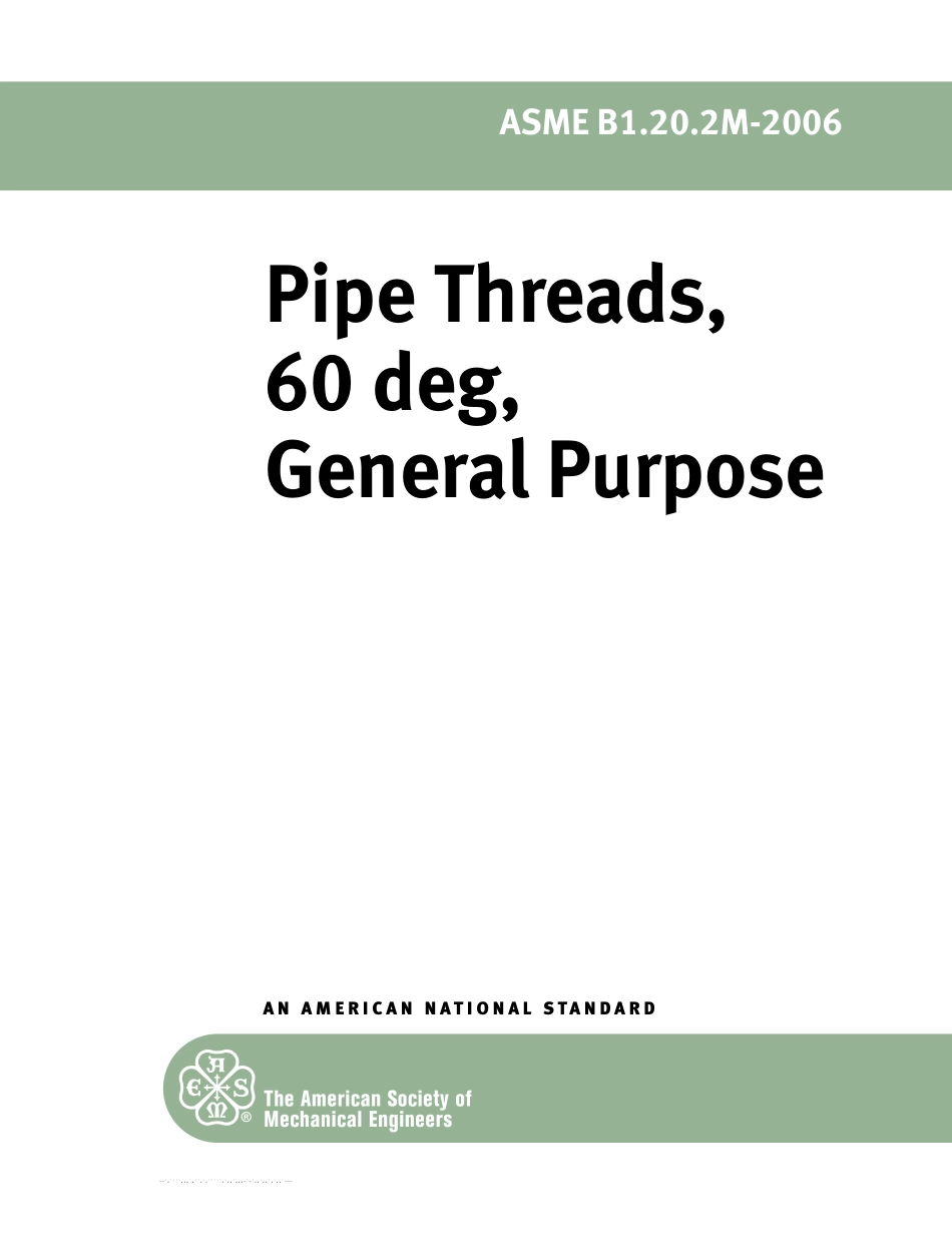 ASME B1.20.2M-2006  一般用途用60℃管螺纹.pdf_第1页