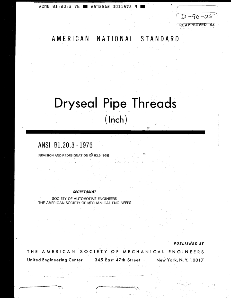 ASME B1.20.3-1976 INCH DRYSEAL PIPE THREAD ( INCH ).pdf_第2页