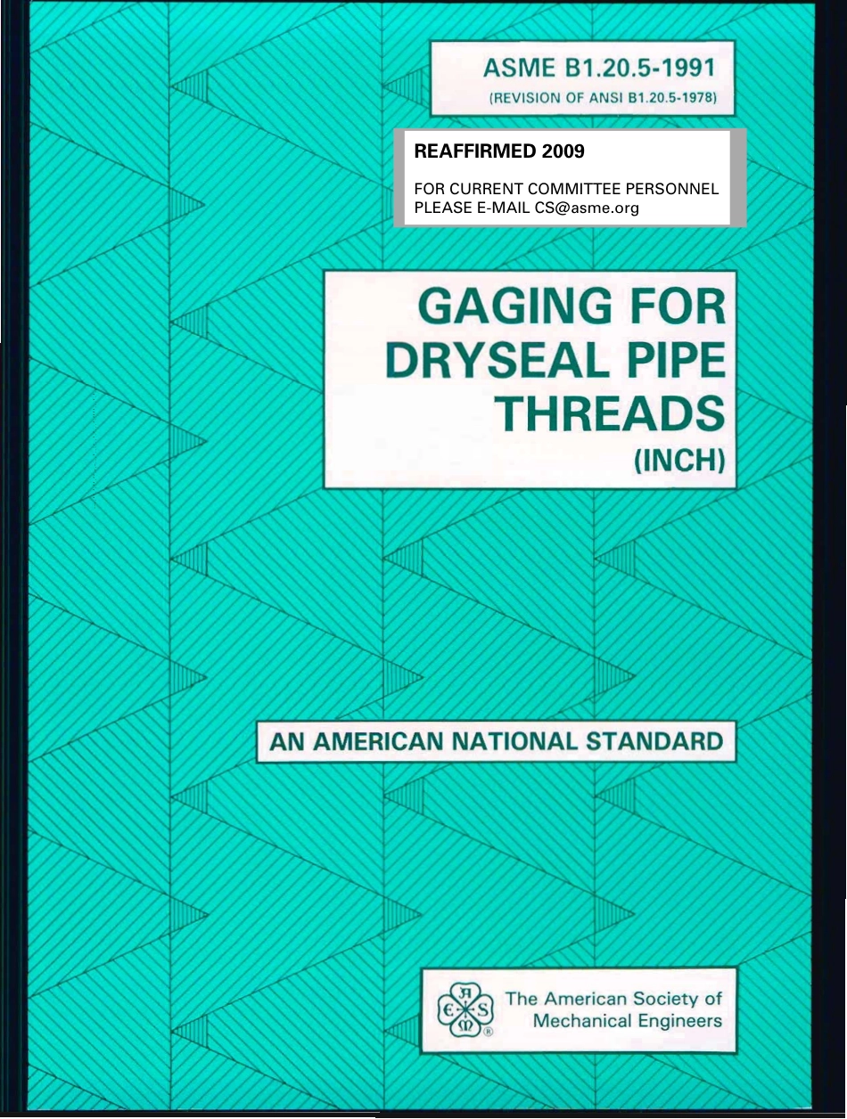 ASME B1.20.5 1991 (R2009).pdf_第1页