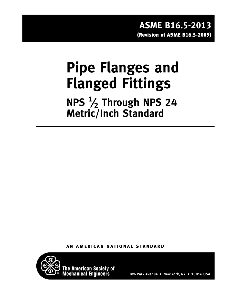 ASME B16.5-2013 PIPE FLANGES AND FLANGED FITTINGS.pdf_第3页