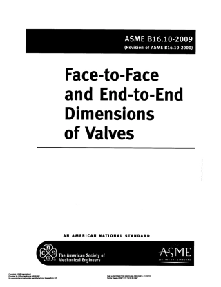 ASME B16.10-2009 Face-to-Face and End-to-End Dimensions of Valves.pdf