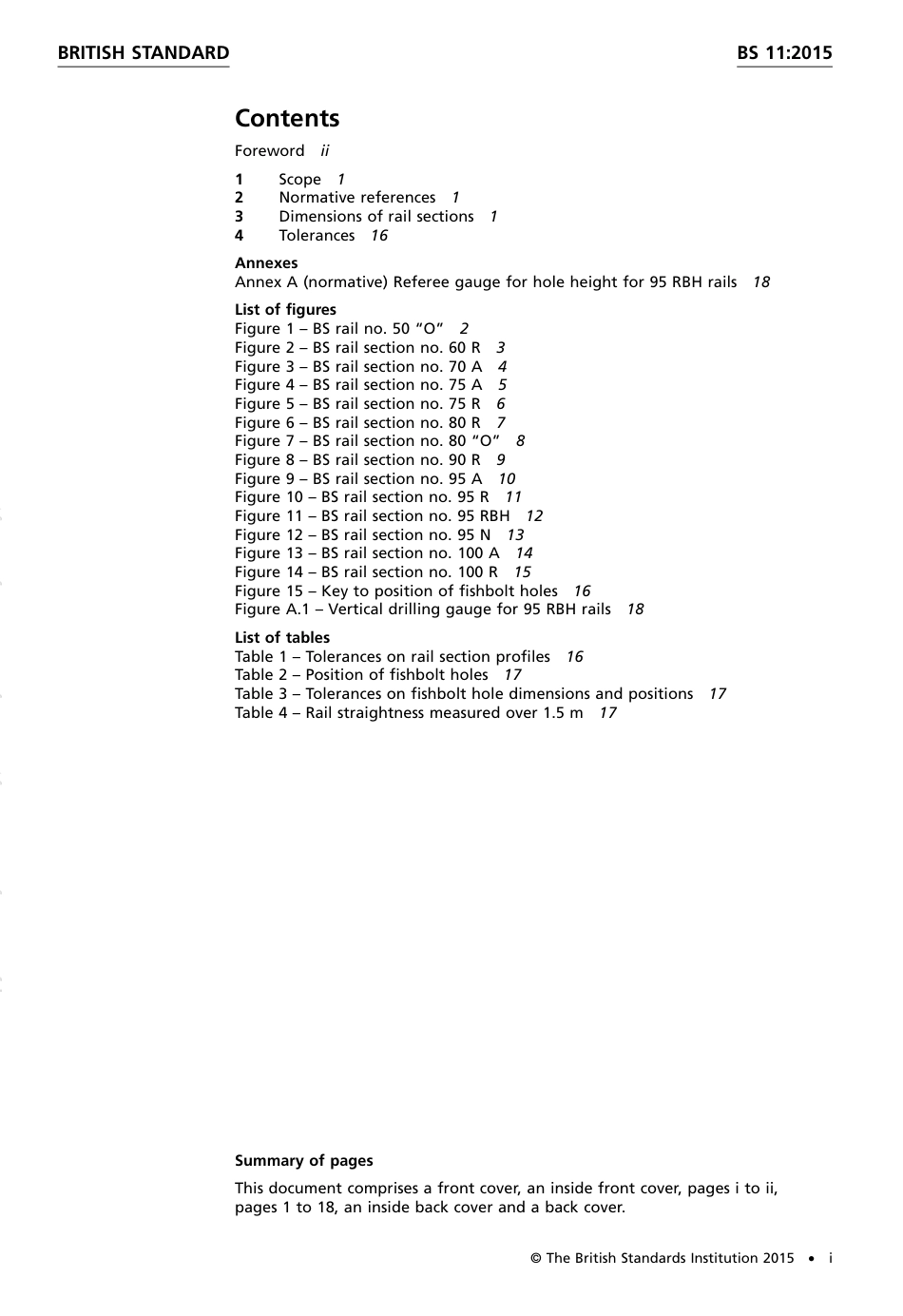 BS 11-2015 Specification for dimensional properties and associated tolerances of railway rails.pdf_第3页