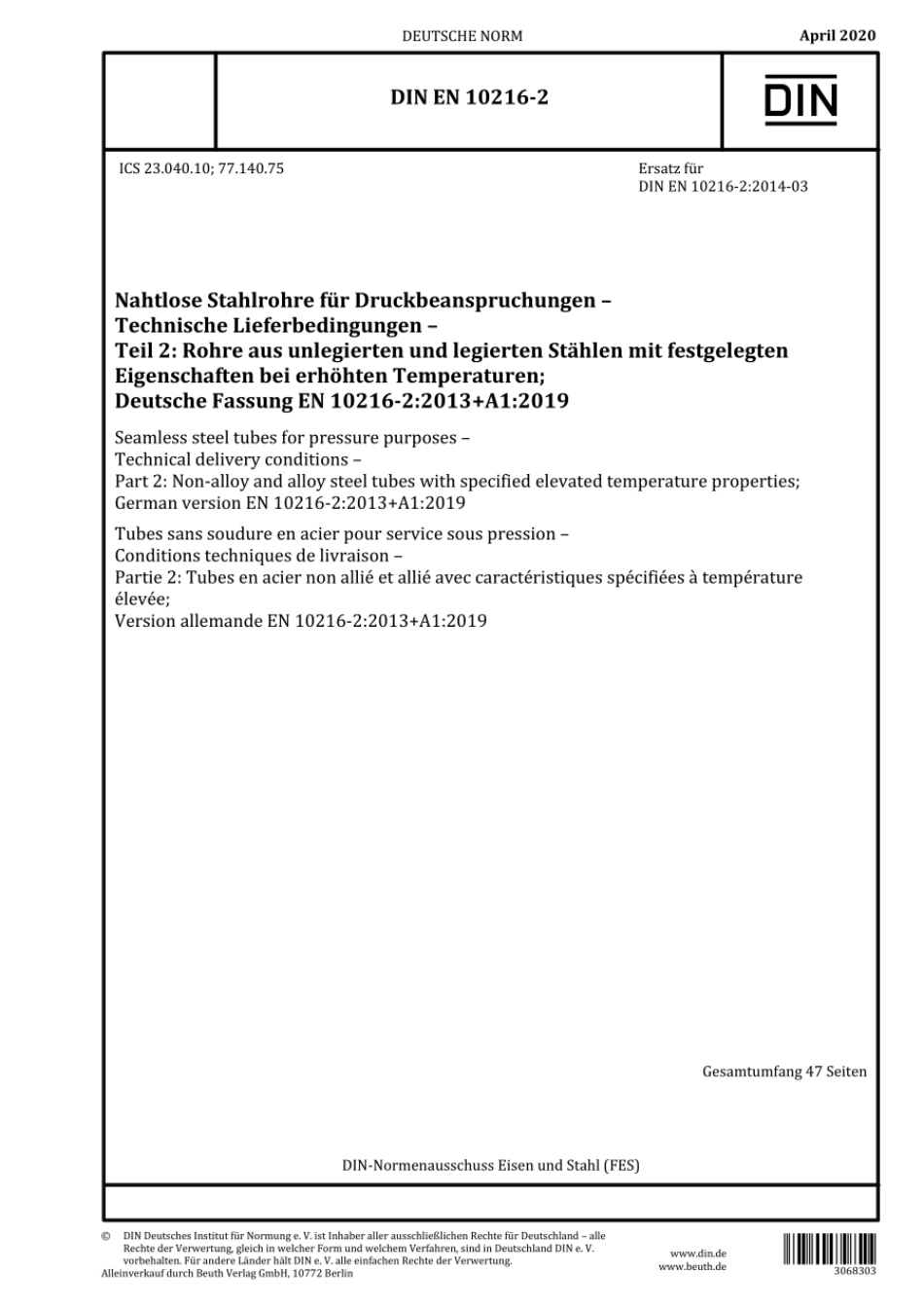 DIN EN 10216-2-2020-04.pdf_第1页