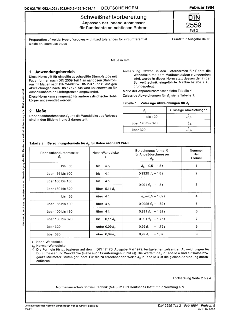 DIN 2559-2 1984-02.pdf_第1页