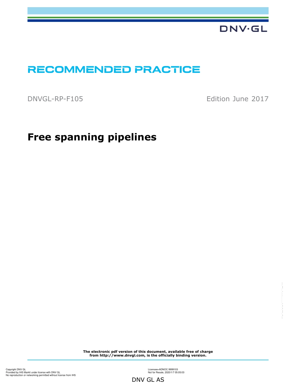 DNVGL-RP-F105 (2017).pdf_第1页
