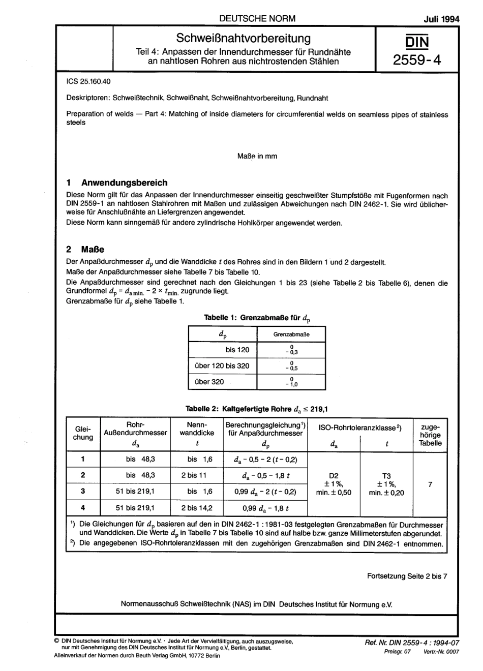 DIN 2559-4 1994-07.pdf_第1页