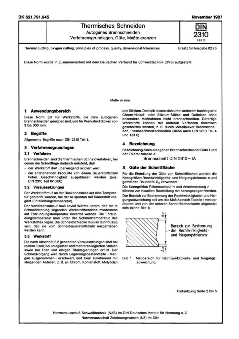 DIN 2310-3 1987-11.pdf_第1页