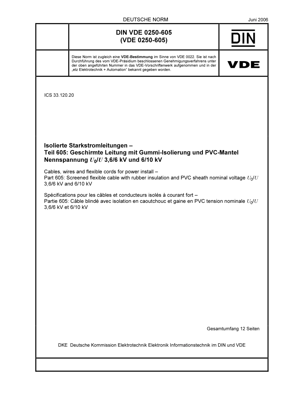 DIN VDE 0250-605-2006-06.pdf_第1页