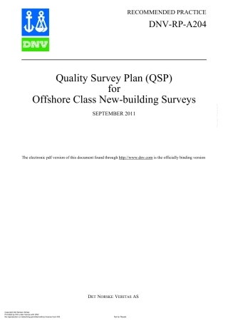 DNV_RP_A204_2011_,_Quality_Survey_Plan_QSP_for_Offshore_Class_New.pdf