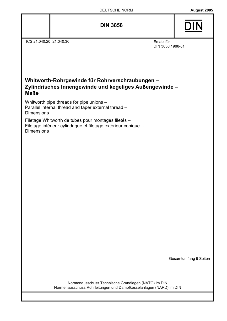 DIN 3858 2005-08.pdf_第1页