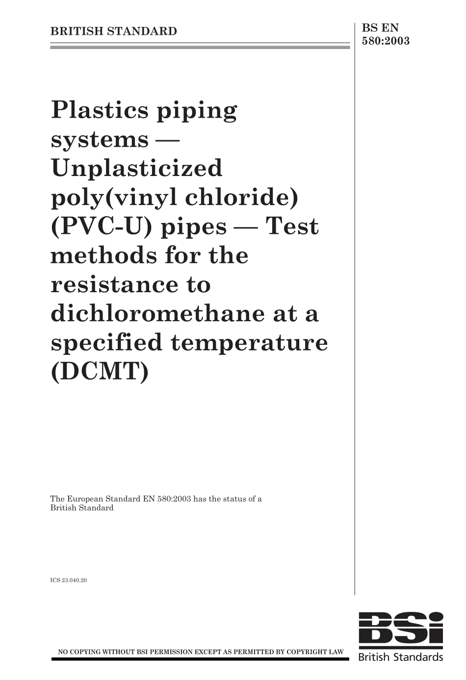 BS EN 580 2003.pdf_第1页