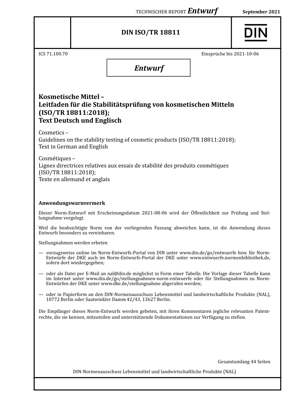 DIN_ISO_TR_18811_E__2021-09.pdf_第1页