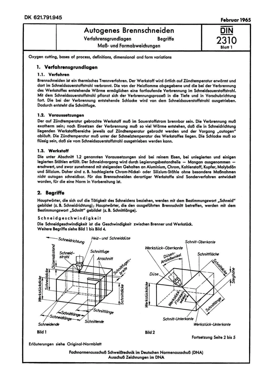 DIN 2310-1 1965-02.pdf_第1页