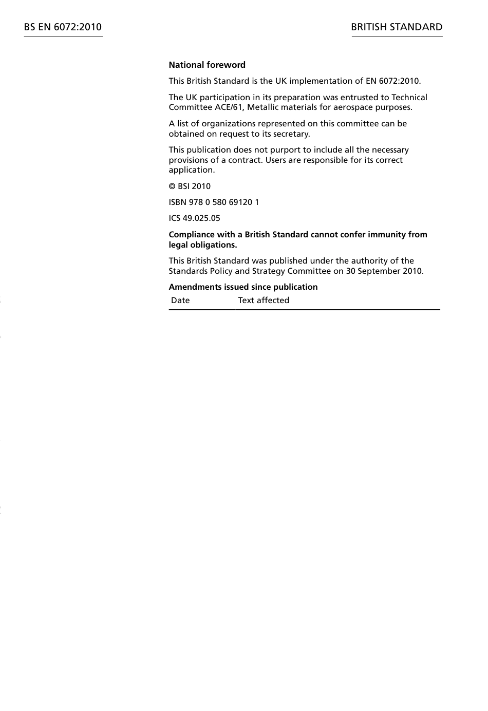 BS EN 6072-2010 Aerospace series Metallic materials Test methods Constant amplitude fatigue testing.pdf_第2页