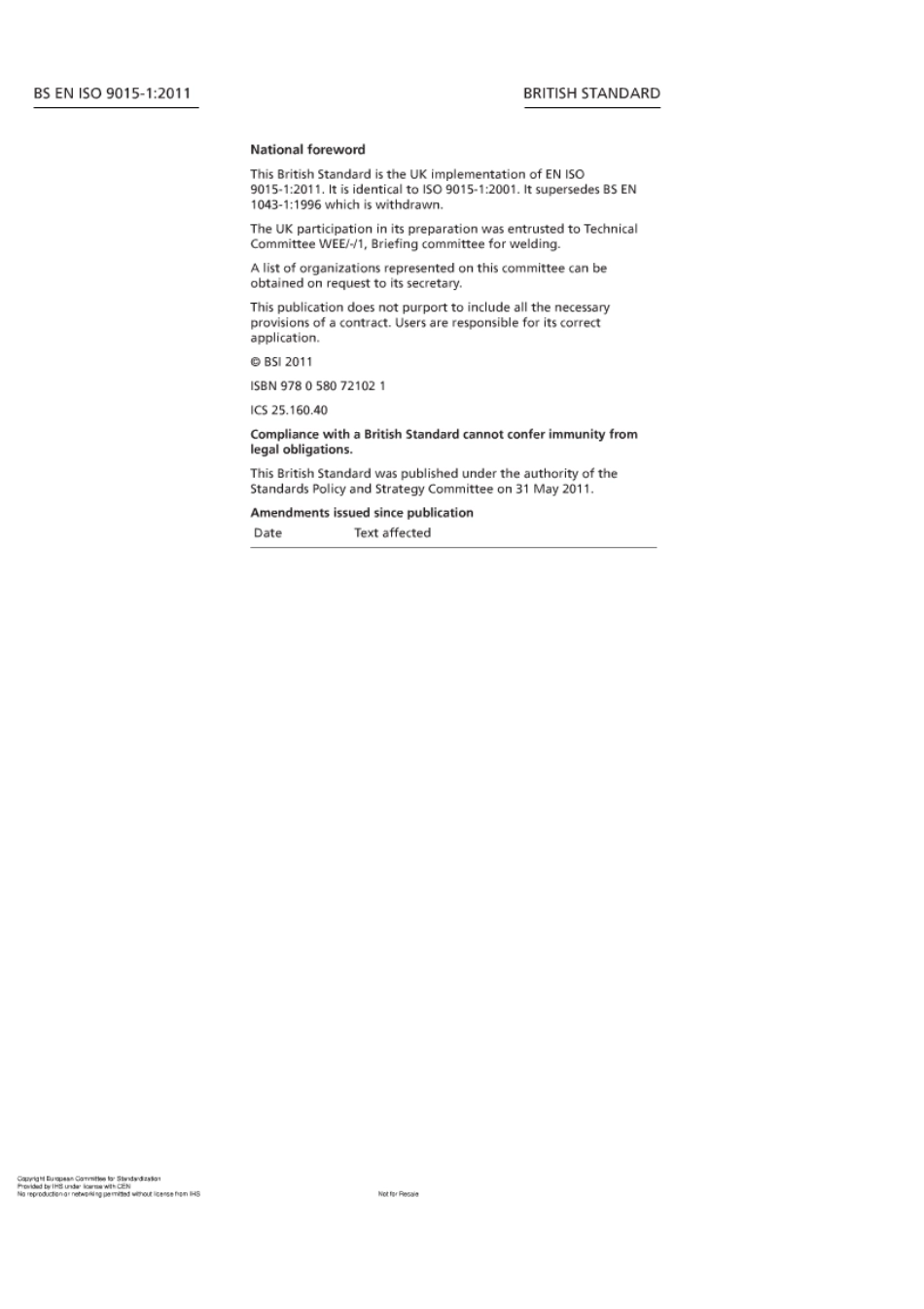 BS EN 9015-1-2011 ISO 金属材料焊缝破坏性试验硬度试验 第1部分：电弧焊接头硬度试验.pdf_第2页