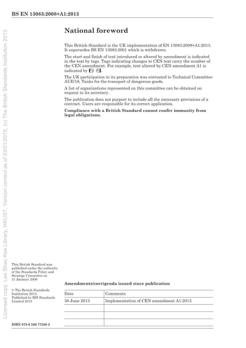 BS EN 13083-2008 A1-2013危险品运输用槽罐.槽罐用设备.底部荷载和非荷载的适配器.pdf_第2页