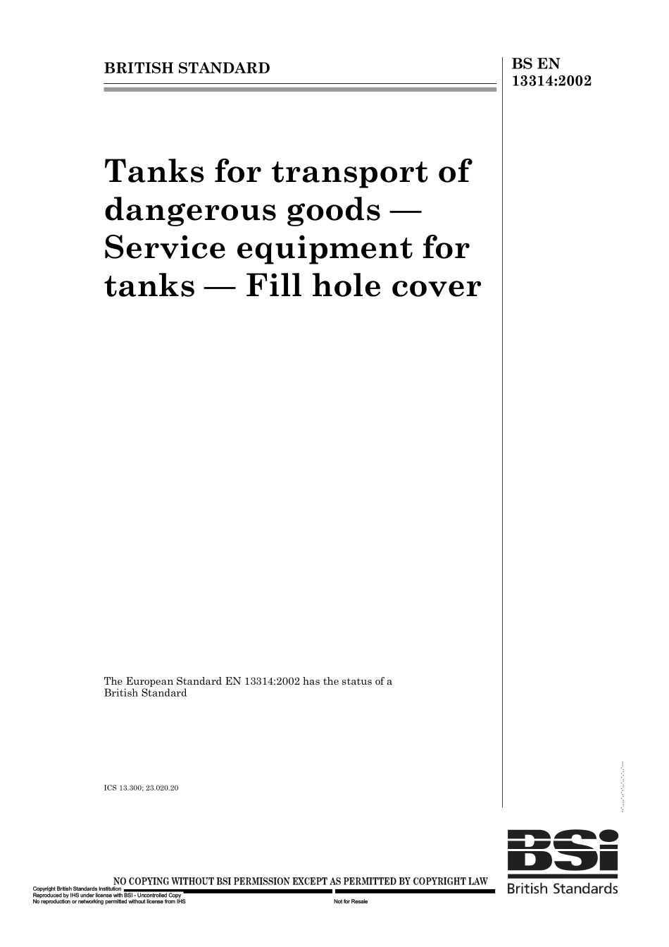 BS EN 13314 2002.pdf_第1页