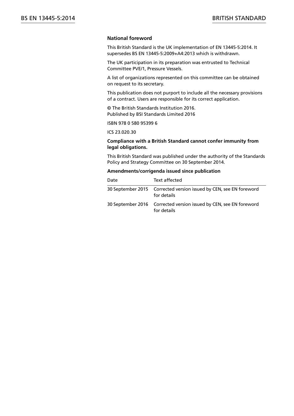 BS EN 13445-5-2014 Unfired pressure vessels. Inspection and testing.pdf_第2页