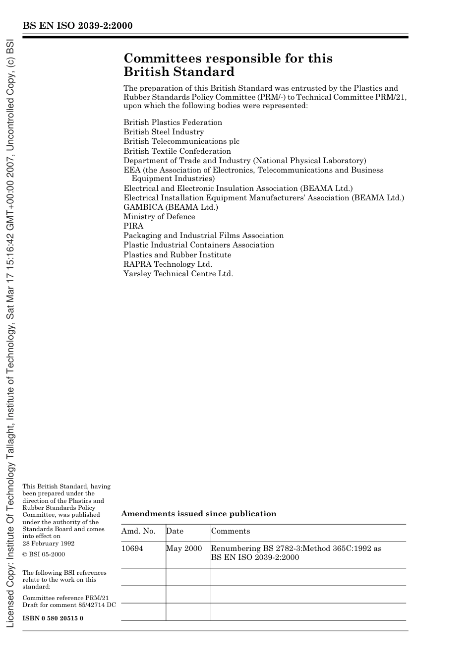 BS EN ISO 2039-2 2000.pdf_第2页