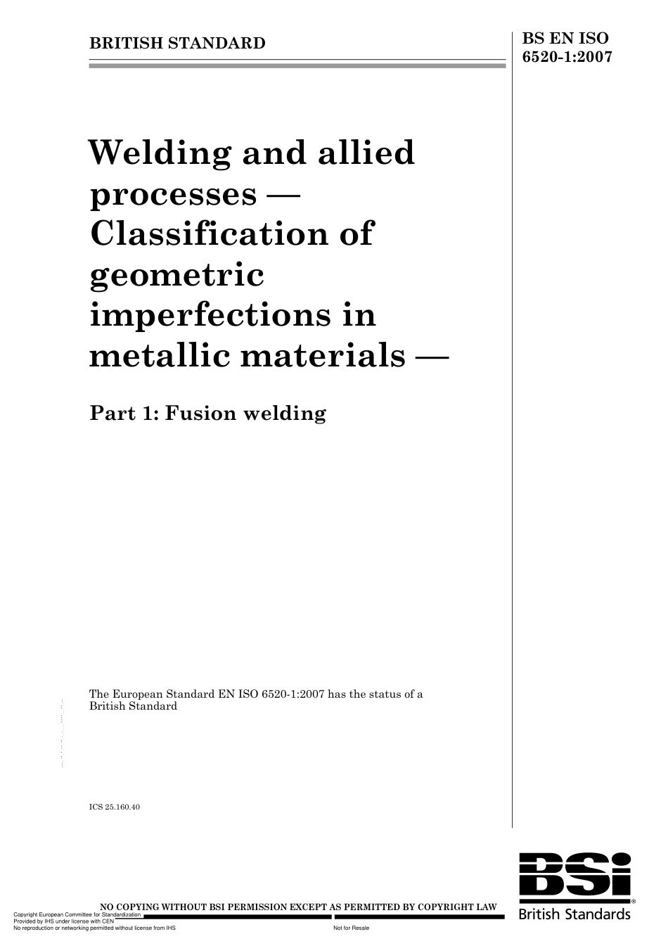 BS EN ISO 6520-1-2007.pdf_第1页