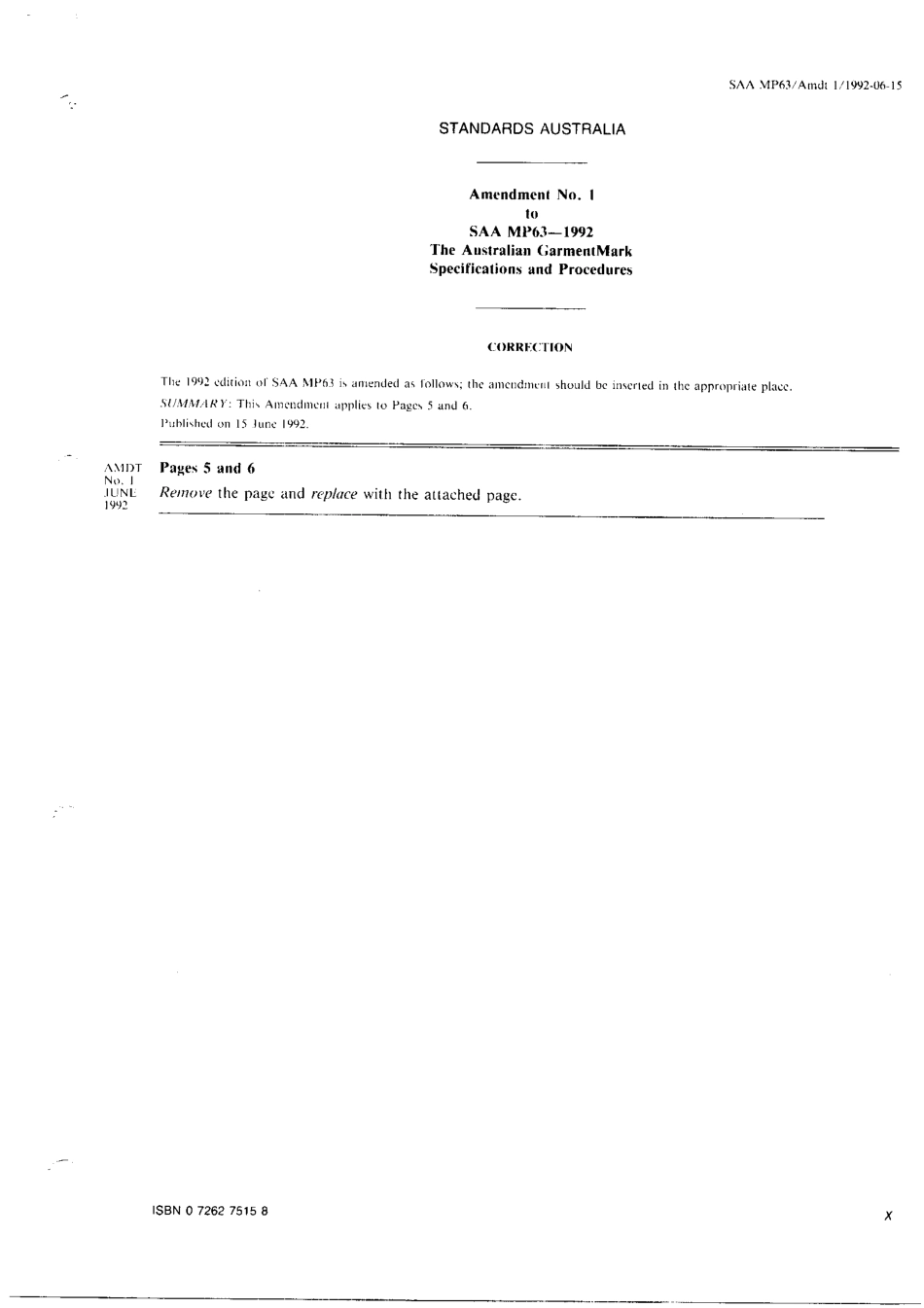 SAA MP 63-1992 amd1-1992 scan.pdf_第1页