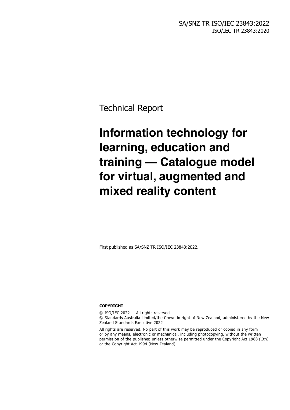 SA SNZ TR ISO IEC 23843-2022.pdf_第3页