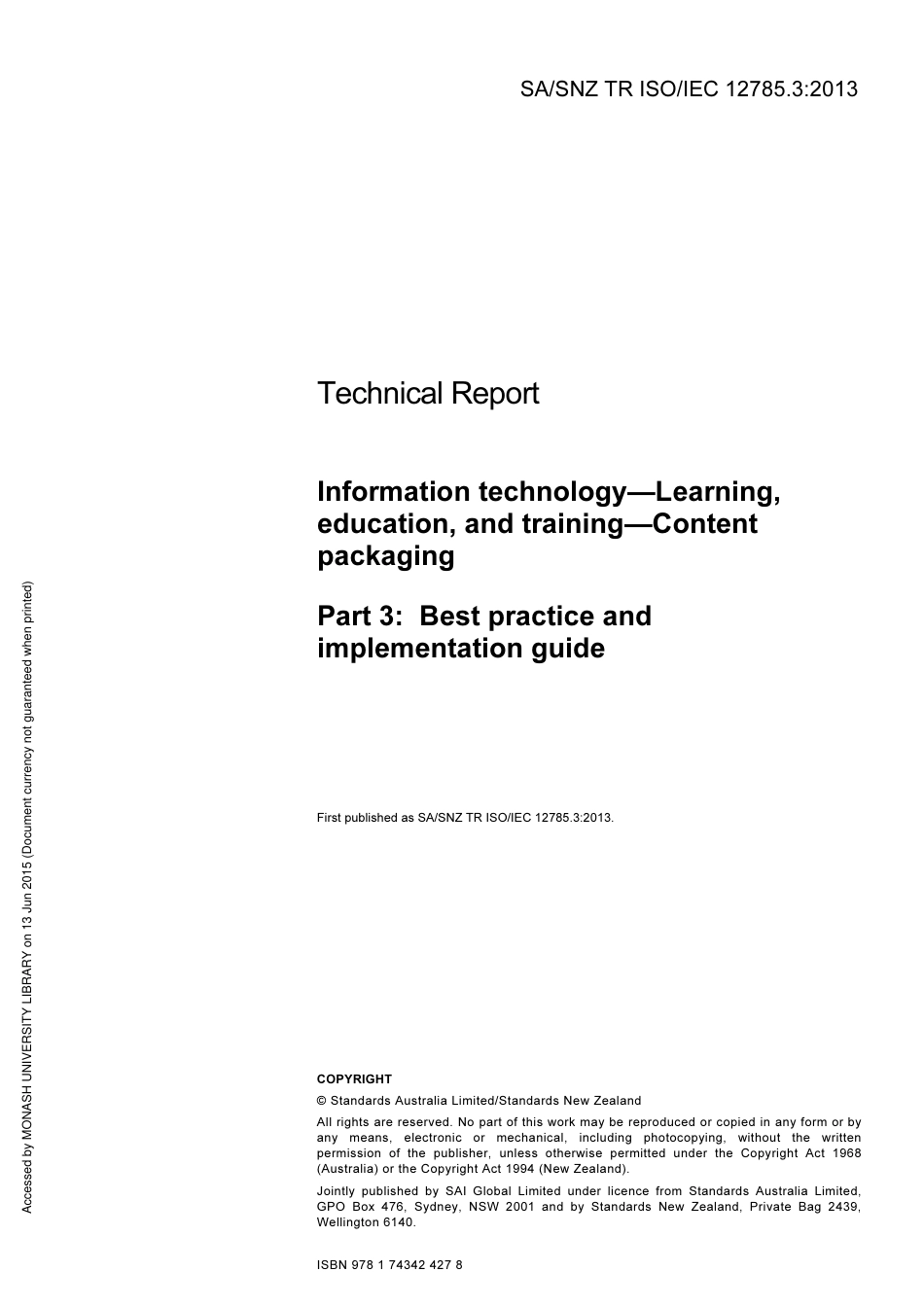 SA SNZ TR ISO IEC 12785.3-2013.pdf_第3页