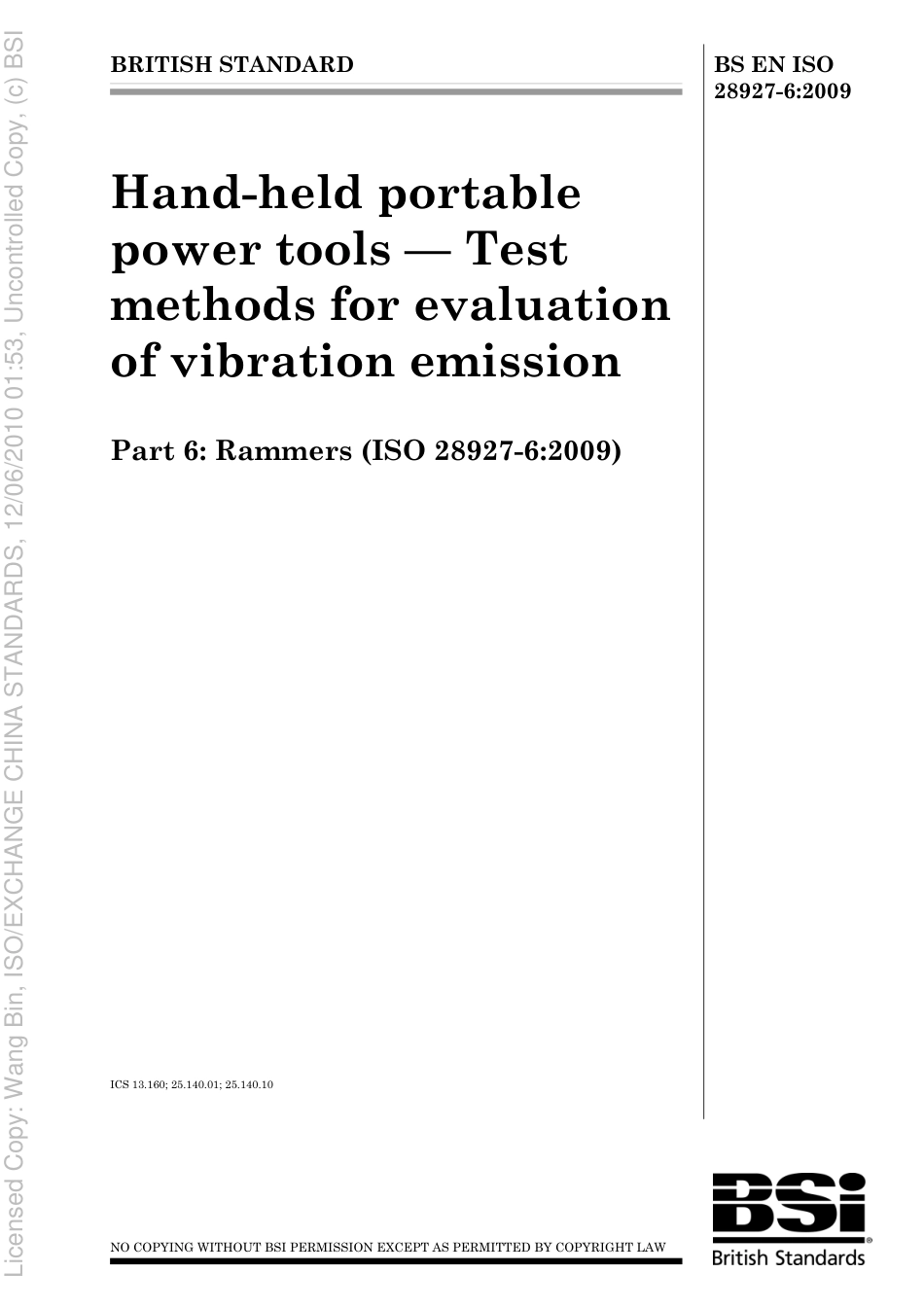 BS EN ISO 28927-6 2009.pdf_第1页