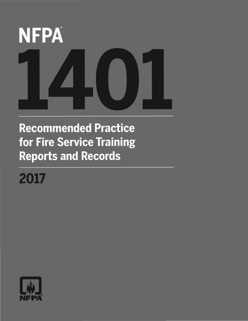 NFPA 1401, 2017.pdf_第1页