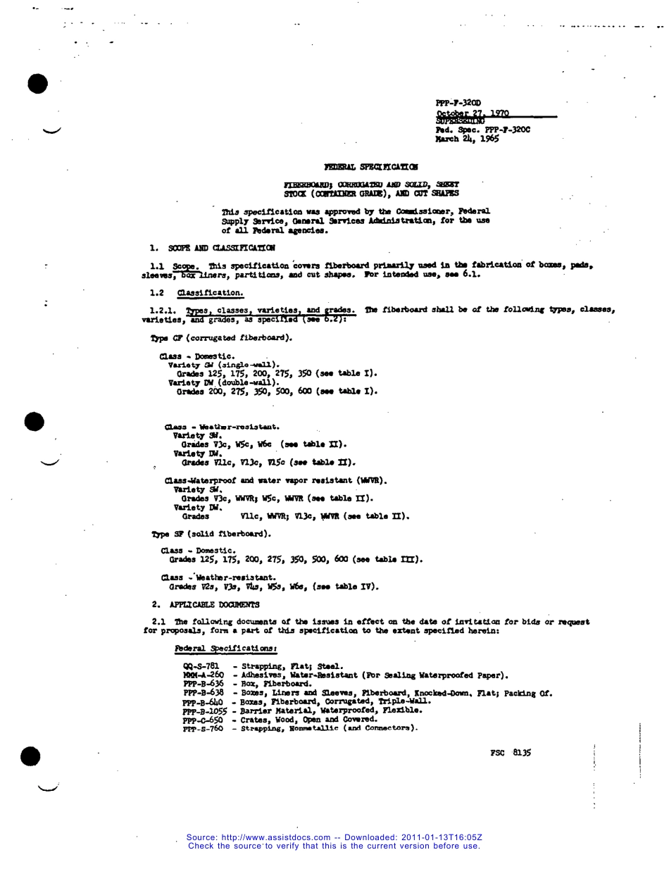 MIL STD FIBERBOARD CORRUGATED AND SOLID, SHEET cut shapes.pdf_第1页