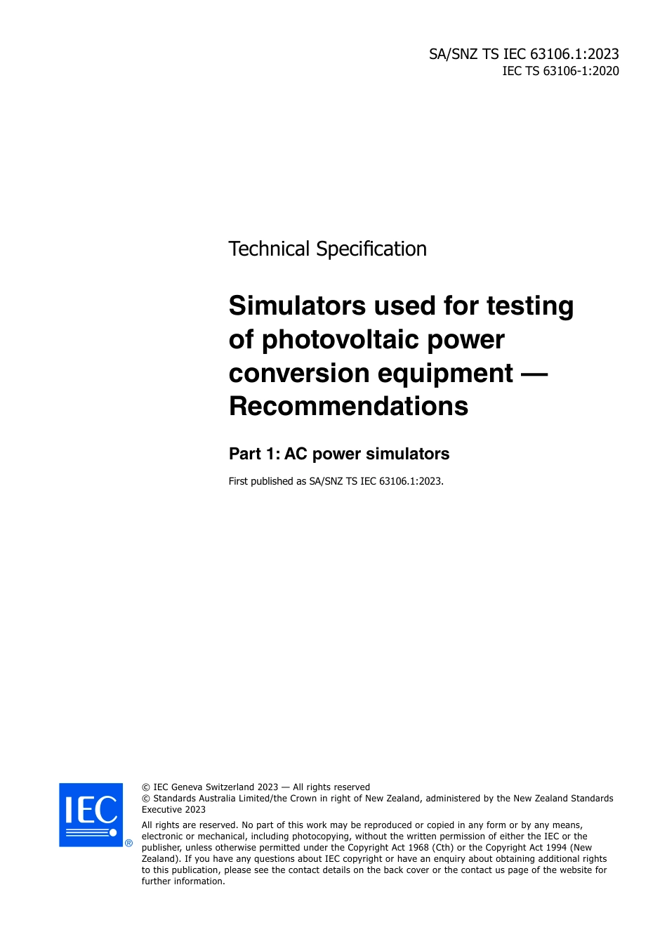 SA SNZ TS IEC 63106.1-2023.pdf_第3页
