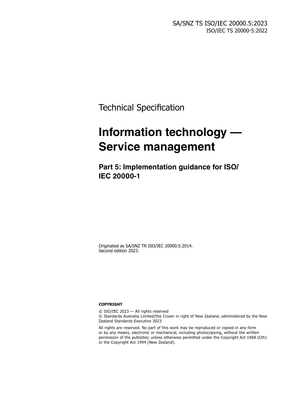 SA SNZ TS ISO IEC 20000.5-2023.pdf_第3页