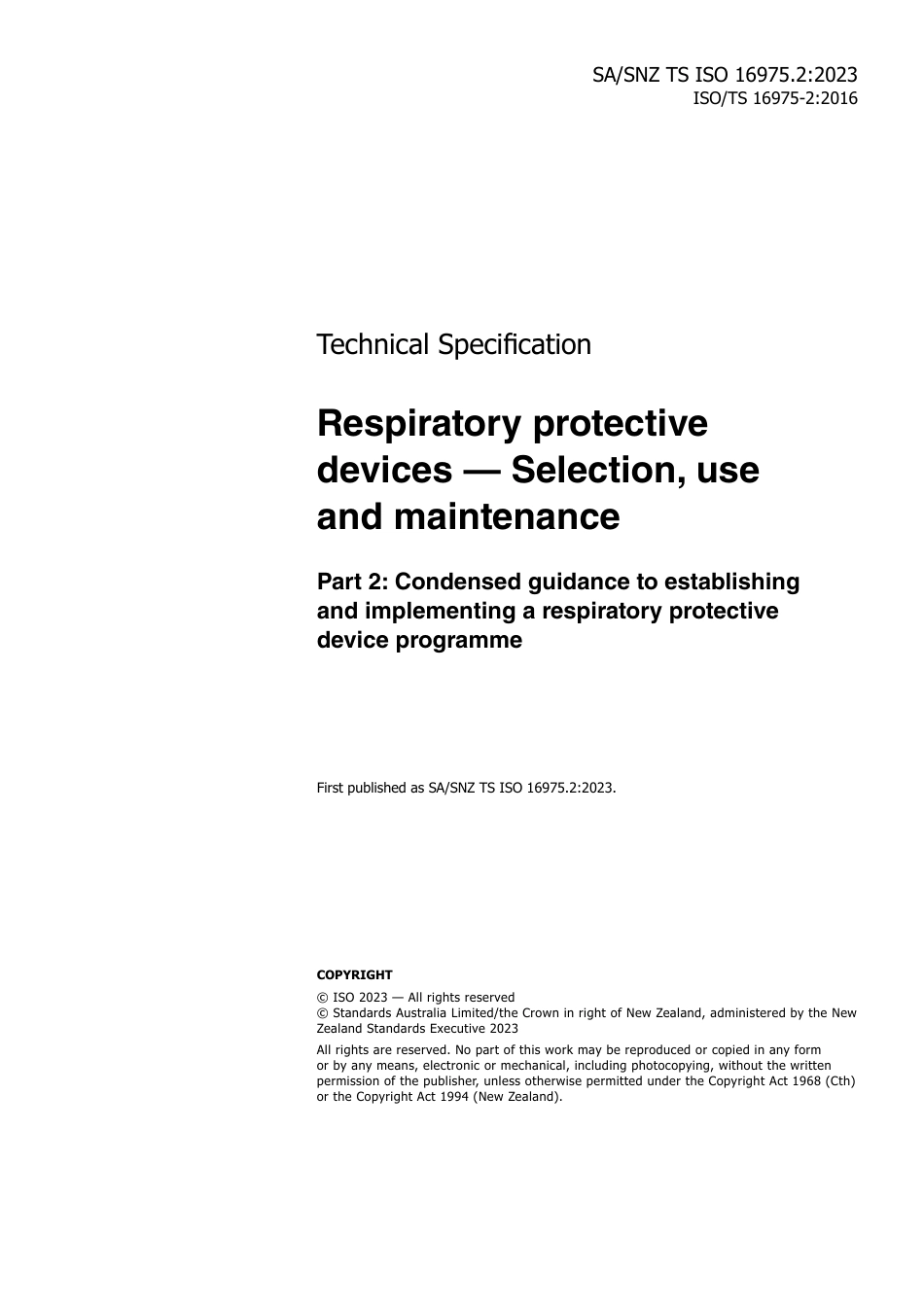 SA SNZ TS ISO 16975.2-2023.pdf_第3页