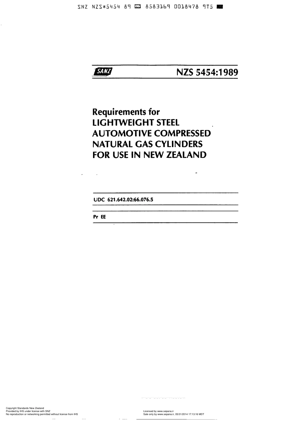 NZS 5454-1989 scan.pdf_第1页