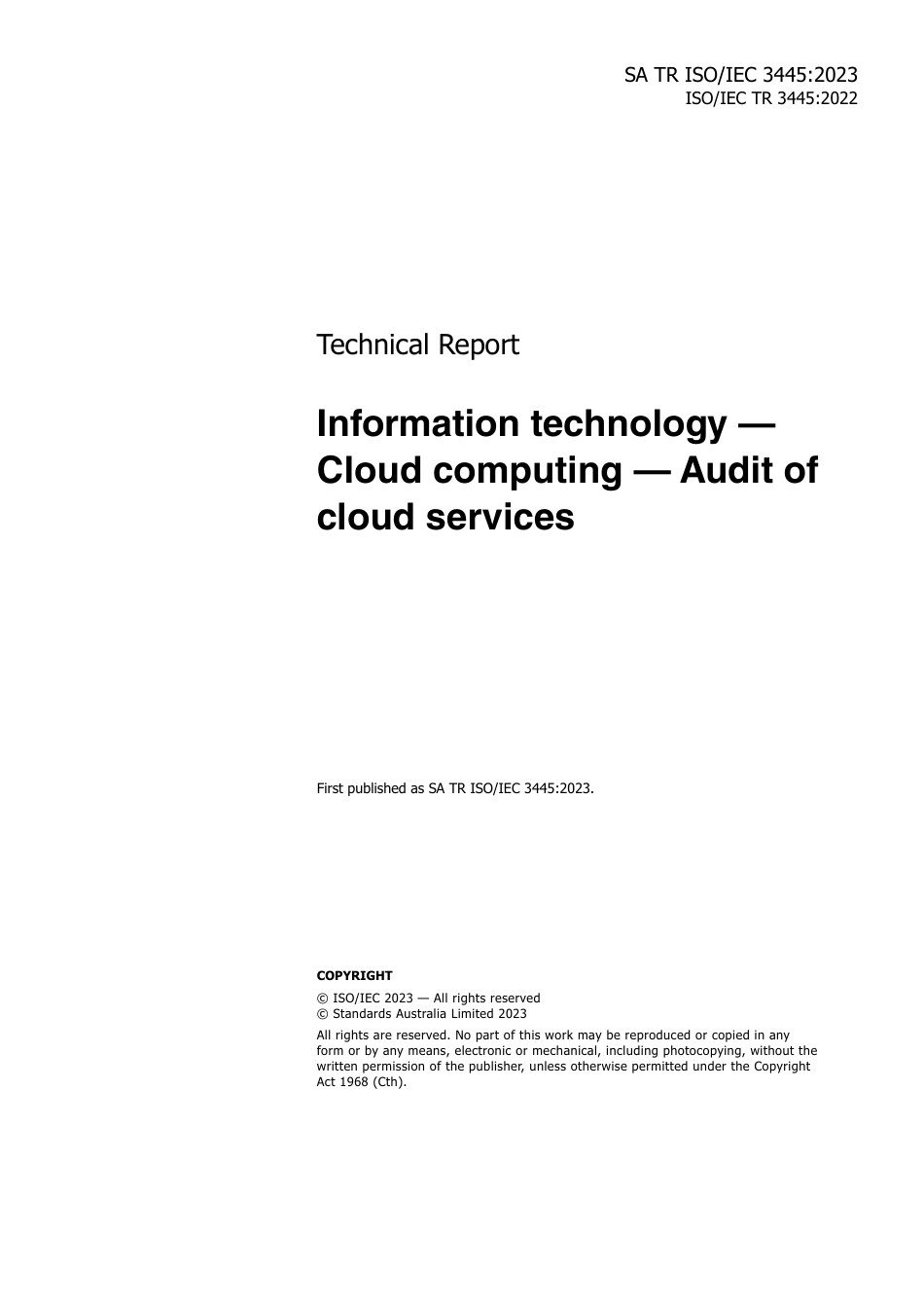 SA TR ISO IEC 3445-2023.pdf_第3页